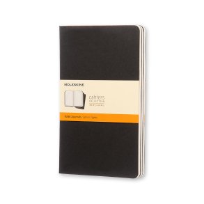 Moleskine Cahier Notatbog | Linjer | Pocket | Sort | 