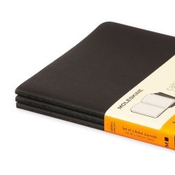 Moleskine Cahier Notatbog | Linjer | Pocket | Sort | 