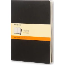 Moleskine Cahier Notesbog | Linjer | XL | Black | 