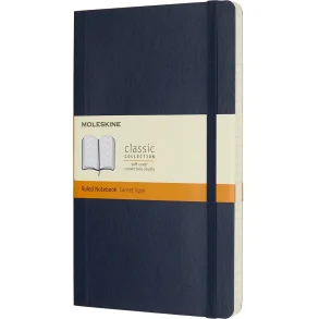 Moleskine Soft Notesbog | Linjer | Large | Bl� | 