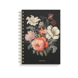 Notebook | Dark Bloom | A5 | Linjer | 