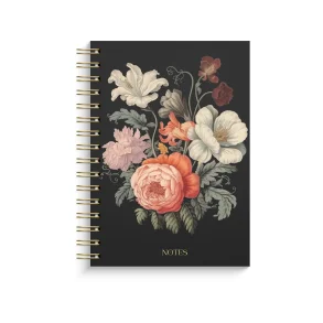 Notebook | Dark Bloom | A5 | Linjer | 
