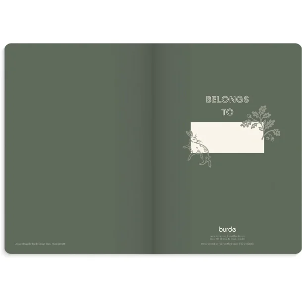 Notebook Deluxe | A5 | Linjer | Green Forest |