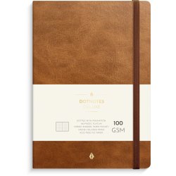 Notebook Deluxe | A5 | Prikker | Brown |