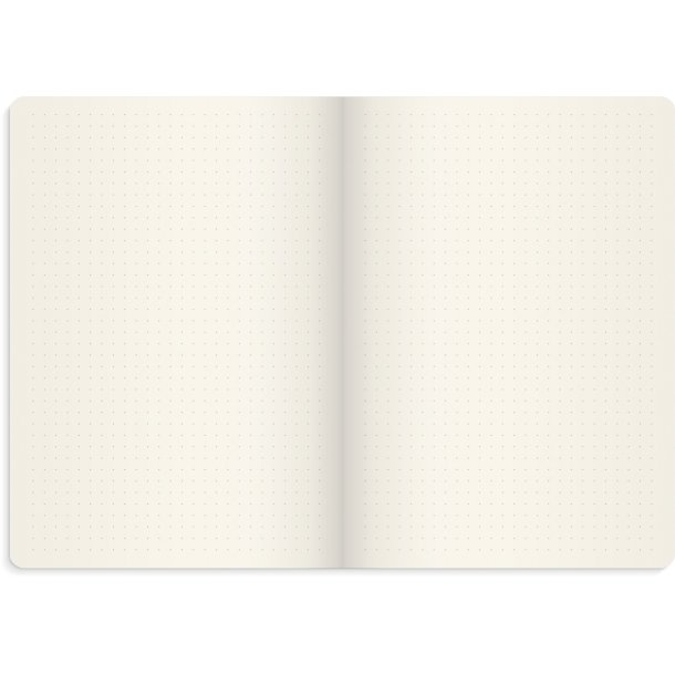 Notebook Deluxe | A5 | Prikker | Brown |