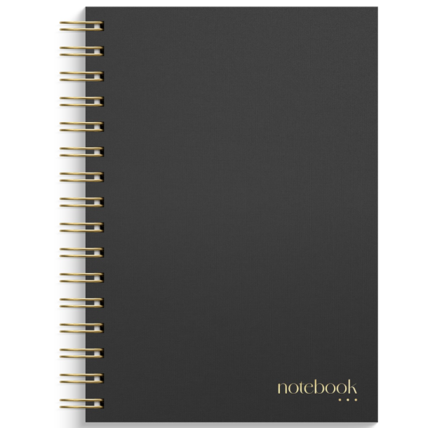 Notebook | Prikket | A5 | Black |