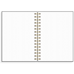 Notebook | Prikket | A5 | Black |