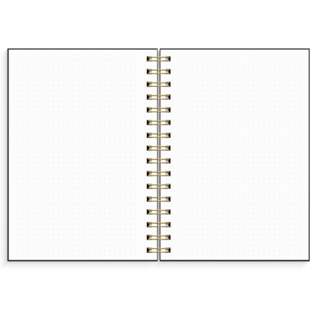 Notebook | Prikket | A5 | Black |