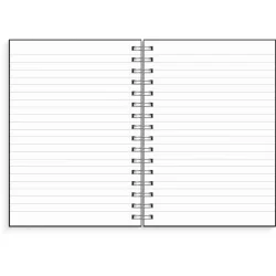 Notebook | Silver Flower | A5 | Linjer | 