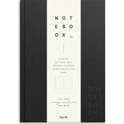 Notebook Textile | sort | Blank | A5 | 