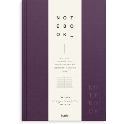 Notebook textile | Blomme | linjer | A5 |