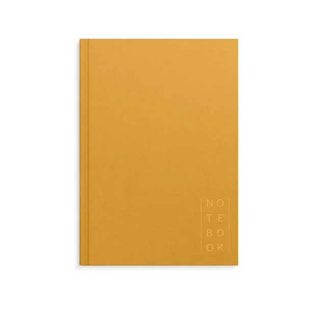 Notebook textile | Sennep | blank | A5 |