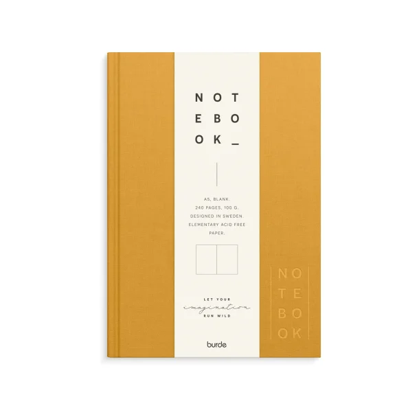 Notebook textile | Sennep | blank | A5 |