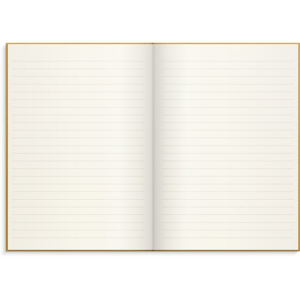 Notebook textile | Sennep | linjer | A5 |