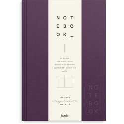 Notebook textile | Blomme | blank | A5 | 