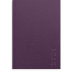 Notebook textile | Blomme | blank | A5 | 