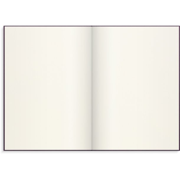 Notebook textile | Blomme | blank | A5 | 