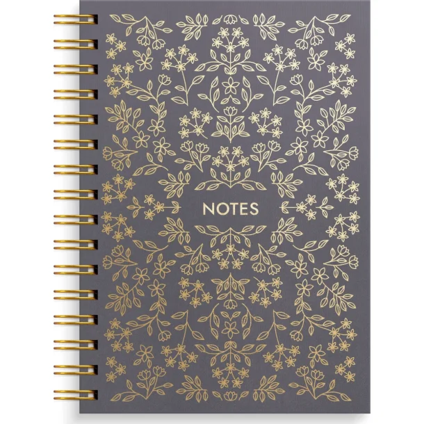 Notebook | A5 |  Black Flower |