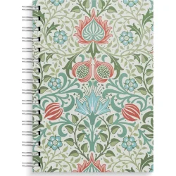 Notebook | A5 | Blue/Green Flowers |