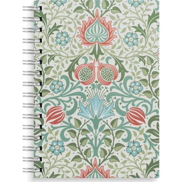 Notebook | A5 | Blue/Green Flowers |