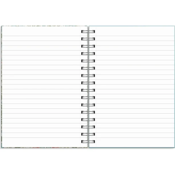 Notebook | A5 | Blue/Green Flowers |