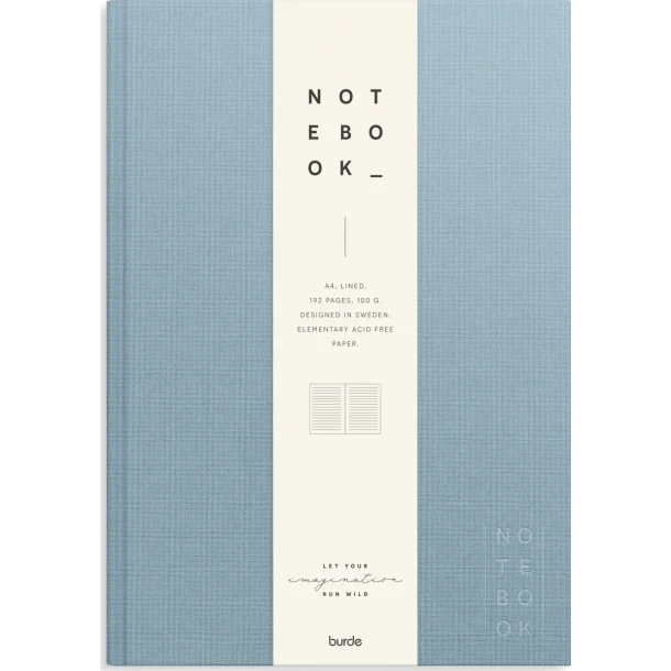 Notebook Textile | Light Blu | A4 |