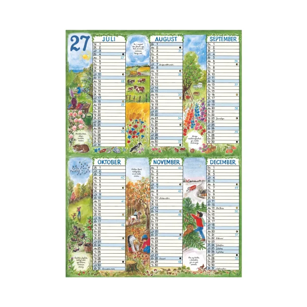 Overblikskalender | 2027 | A4 |