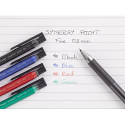 Gelpen m/klik Synergy Point 0,5 gr�n