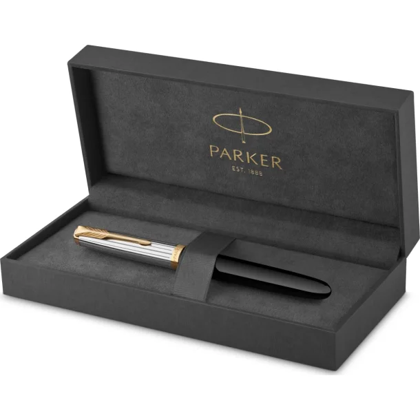 Parker 51 Premium fyldepen i gaveske sort/slv