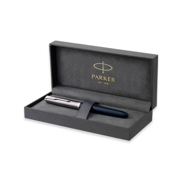 Parker 51 fyldepen i gaveske midnatsbl/krom