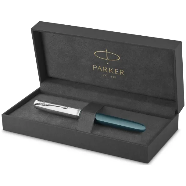 Parker 51 fyldepen i gaveske turkisbl/krom