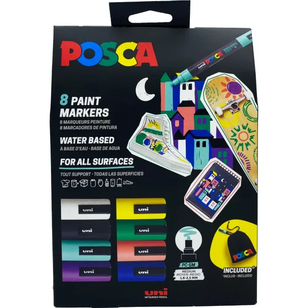 Posca S�t |  PC-5M | 8 stk. |