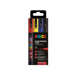 Posca | PC-3M | 4 stk. | Set Basic Color |