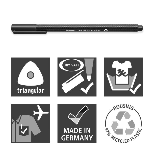 Staedtler Fineliner Triplus &#150; 60 Farver af Ren Magi