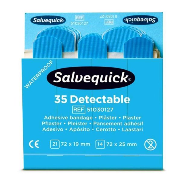 Salvequick Plaster bl� refill