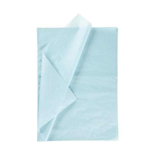 Silkepapir | 50x70cm | Lys bl� | 10ark |