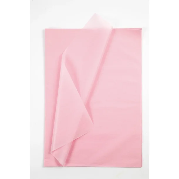 Silkepapir | 50x70cm | Rosa | 10ark |