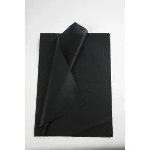 Silkepapir | 50x70cm | Sort | 10ark |
