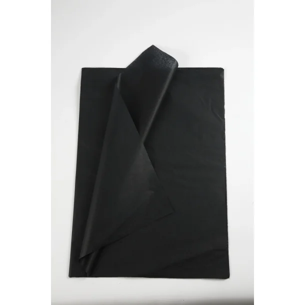 Silkepapir | 50x70cm | Sort | 10ark |