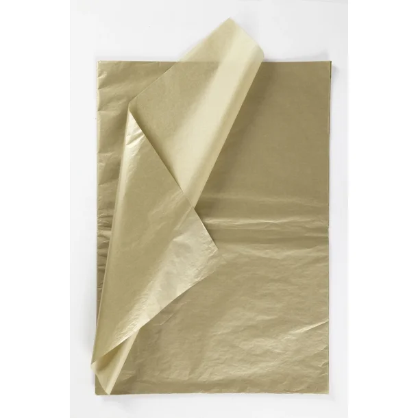 Silkepapir | 50x70cm | guld | 6ark |