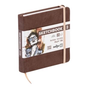 Skitsebog | 14x14 cm | 80 sider | 140G | Brun |