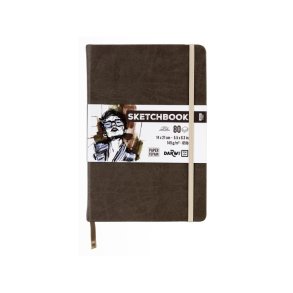 Skitsebog | 14x21 cm | 80 sider | 140G | Brun |