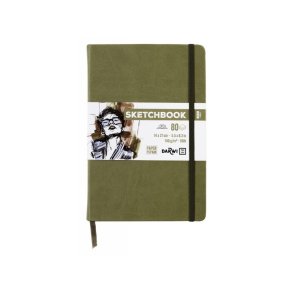 Skitsebog | 14x21 cm | 80 sider | 140G | Khaki |