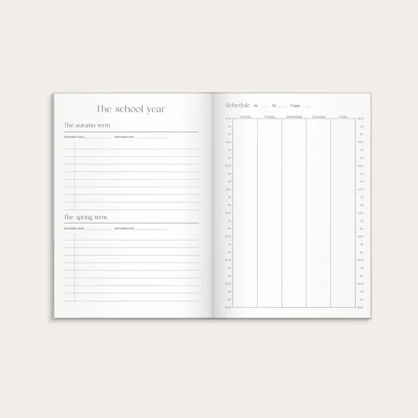 Student planner | A5 | beige |
