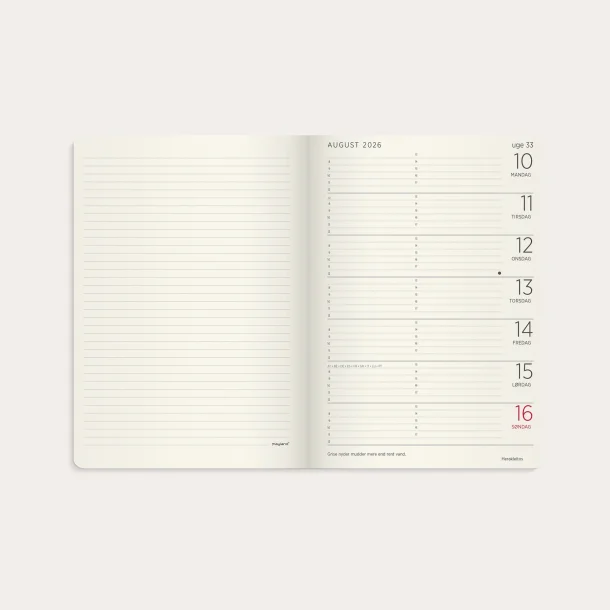 Studie | Forma Deluxe | ugekalender | A5 | 2026/2027 |