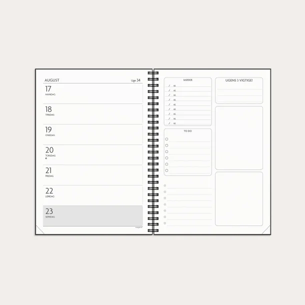 Studie F� det gjort | A5 | ugekalender | 2026/2027 |