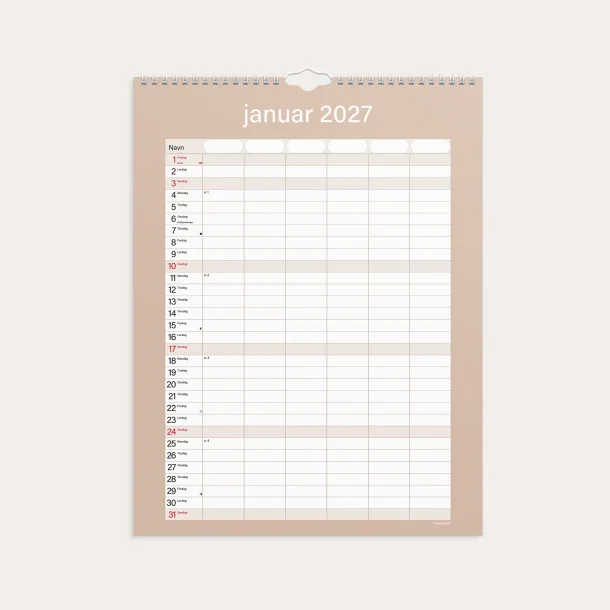 Studie Familiekalender | Simply | 2026/2027 |