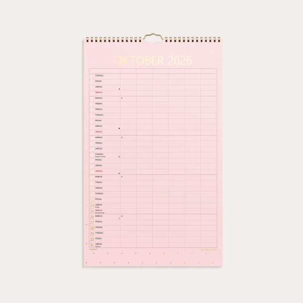 Studie Familiekalender | color | 2026/2027 |