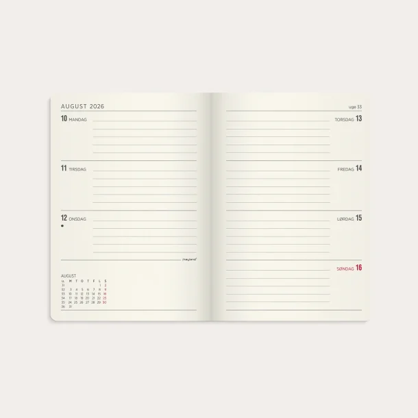 Studie Forma Deluxe | ugekalender | A6 | 2026/2027 |