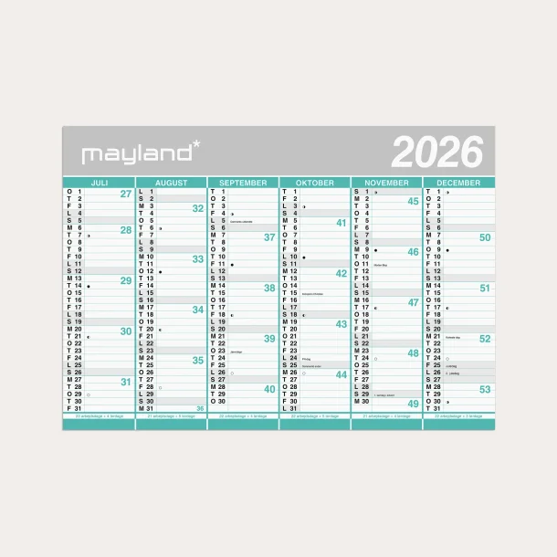 Studie K�mpekalender | 2x6 m�neder | 2026/2027 |